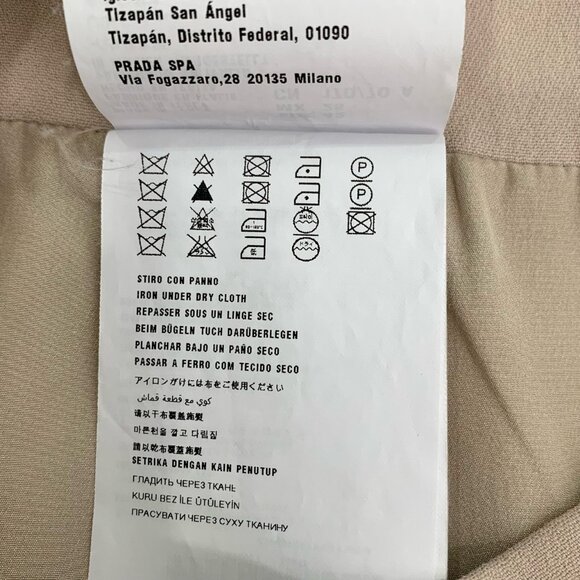 011447 Miu Miu ruffled apricot pink skirt size 42 - Picture 7 of 7